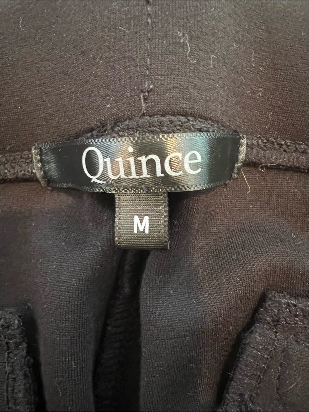 NWOT Qunice Black Wide Leg Trousers | Size M | Stretch Material - Belt Loops - Picture 10 of 11